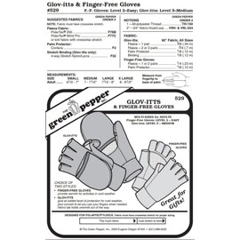Glov-itts & Finger-free Gloves #529 For AdultsFingerless Gloves Mittens Sewing Pattern (Pattern Only)