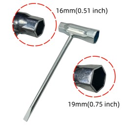 Chainsaw Scrench Chainsaw T-Wrench 19mm x 13mm (3/4" x 1/2") and T27 Torx Screwdriver Fit for Stihl Makita Husqvarna Dolmar Partner Echo Jonsered Poulan John Deere Chainsaws