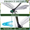 BEIQIYA Dragonfly Clips, Artificial 3D Simulation Dragonflies Hat Clip, Fly