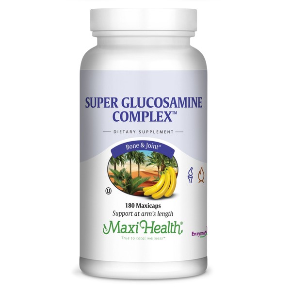 Maxi Health Super Glucosamine Complex - Joint Formula - with MSM - 180 Capsules - Kosher
