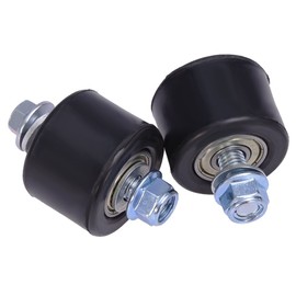 ZUDKSUY 2-Pack Black Lower Chain Roller Guide Set Compatible with Yamaha YFZ 350 Banshee 1987-2006, Black (8mm)