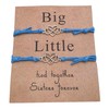 Big Sister Little Sister Card Infinity Wish Bracelets Set for