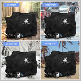 RATCHROLL 3 or 4 Wheel Mobility Scooter Cover Waterproof Sun Rain Wind Protection for Motorcycle Scooter Replacement Car Parts