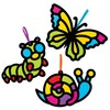 Baker Ross Bug Stained Glass Decoration Kits, Ideal for Kids'