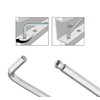 Skweawert 1/4" Ball End Allen Hex Key Wrench, SAE Internal