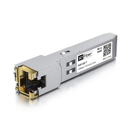 H!Fiber.com 1.25G SFP to RJ45 Module, 1000Base-T Ethernet Transceiver for Ubiquiti UF-RJ45-1G, Unifi SFP, TP-Link TL-SM331T, Mikrotik, Intel, Fortinet, D-Link and More, up to 100m
