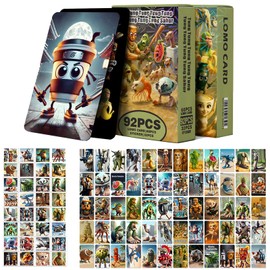 YOUYIKE Italian Brain Red Cards, Brain Red Trading Card Set - 60 Unique Brain Red Cards & 32 Brain Red Stickers, Psychedelic Strategy Game for Children, Teenagers, Parties & Celebrations (B)