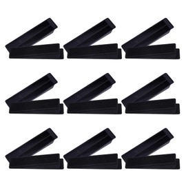 Fence Panel Wedges, 18-Pack Black Plastic Levelling and Noise Reduction Stoppers for Fences and Tiles, Durable and Easy to Install, Stops Rattling - 7.45 x 2 x 1.6 cm