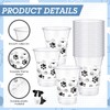 SiliFine 50 Pcs Dog Party Cups Bulk Puppy Paw Print