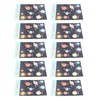 10pcs Children Cartoon Cute Solar System Poster Home School Planet
