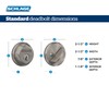 Schlage FB50N V GEO 505 B60 Single Cylinder Deadbolt and
