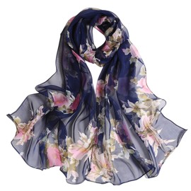 FAIRYGATE Chiffon Scarf, Women's Stole Neckerchief Scarf, for Summer, Autumn, Winter, All Year Round Shawls & Scarves