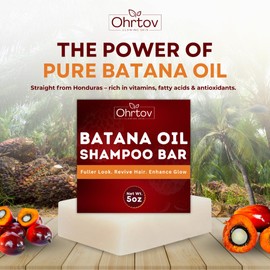 Batana Shampoo – Natural Batana Oil Soap Bar for Hair Growth, Thinning Hair & Hair Loss – Thickening, Volumizing, Nourishing Shampoo Bar to Strengthen Weak, Brittle Hair – 5 oz Bar Made in USA