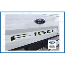 Decal Mods 2018-2020 Tailgate (Thin) Decals Stickers (Thin) Letters Kit Insert Indent for Ford F150 (2018-2020) (Green Monster - FMON) | FG1R1