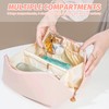 Cosmetic Bag, Extra Large Waterproof Makeup Organizer, High-Quality PU Travel