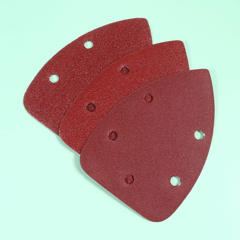 DOITOOL Sanding Pad for Wood 20pcs Triangle Sandpaper Sheets Angle