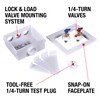 Oatey 38528 Quadtro Washing Machine Outlet Box F1807 PEX Tail