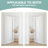 Self-Closing Door Hinges 4 Inch, Heavy Duty Spring Loaded, Adjustable