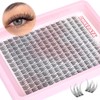 PHKERATA Wispy Cluster Lashes Natural Individual Eyelashes 180Pcs 9-12MM Lashes