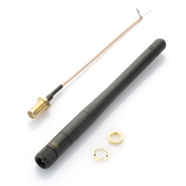 Technikkram 2400MHz 2.4GHz Antenna Antenna Tilt and Swivel SMA SMA for Fritz Box, UniFi WLAN Router Booster Range Extender Gateway Mini PCI Express PCIE Network Card USB Adapter