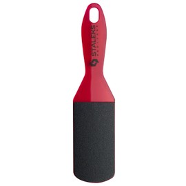 STALEKS PRO EXPERT 10 Type 2 Grit #80 and #120 Double Sided Plastic Foot File Pedicure Foot File Callus File and Rough Heels (Red)