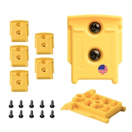 PERCH 6 Pack Tool Holder Wall Mount for DeWalt 20v/60v Cordless Tools - Snap Fit Drill Holder Wall Mount for DeWalt Tool Hanger with 12 Screws - Easy to Install, Screw in and Lock