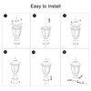 FUDESY Outdoor Post Lights, Electric Exterior Lamp Post Light Fixture
