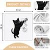 Threegoat 13x13 inch Cute Cat Kitchen Towels 1 PCS, Funny