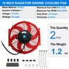 FSBCGT 2PCS 10 inch Slim Fan Push Pull Electric Radiator