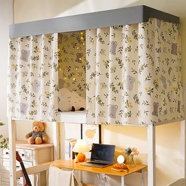 Bed Curtain, Bunk Bed Tent Curtain, Blackout Curtains, Mosquito Net, Bunk Bed, Sleeping Tent, Mid-Sleeper Bed, Tent Curtain, Cloth, Dustproof Mosquito for Student Home, Children's Room, Children's Bed