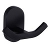 BOOKARROW Matte Black Bathroom Towel Hooks, Wall Mounted Heavy Duty