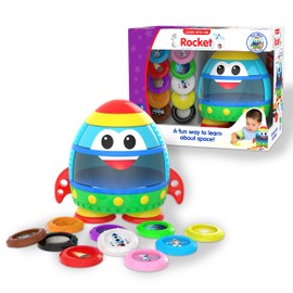 The Learning Journey: Learn with Me – Rocket – Learn About Space - Discover & Find - Preschool Toddler Montessori Learning Toys & Gifts for Boys & Girls Ages 2-5 Years - Award-Winning