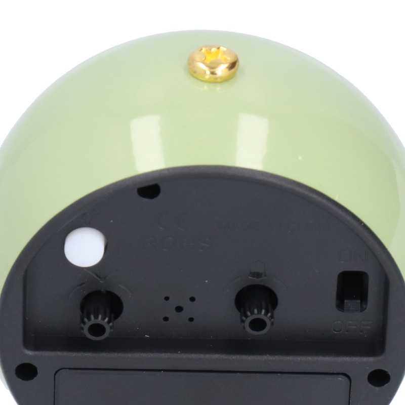 Alarm Clock Silent Non Ticking Metal Paint Power Saving Eye