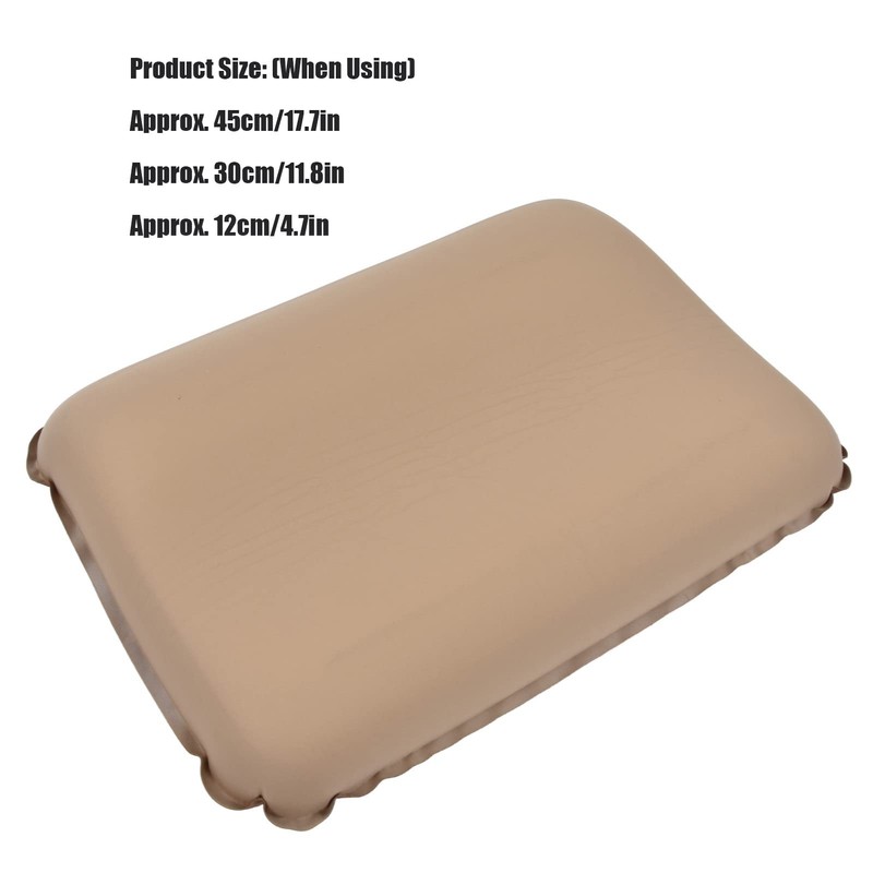 Topyond Inflatable Pillow, Highly Elastic Sponge, Soft, Waterproof, Compressible, Portable,
