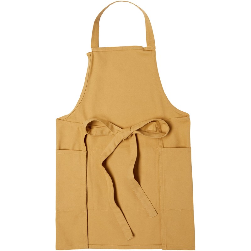 Basic Standard Apron, Kids, Fashionable, Plain, Simple, Canvas, 10 oz,