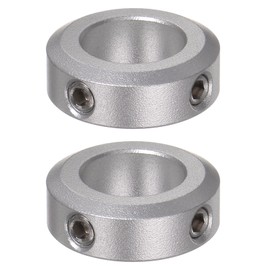 QUARKZMAN Set of 2 Adjusting Rings 14 mm Bore 24 mm AD 8 mm Wide Shaft Locking Ring Depth Stop Rings for Wheel Wheelbarrow Axle Gear Assembly CNC Machine Tools Industrial Anodizing