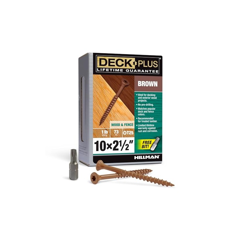 Tornillos Deck Plus, tornillo de madera exterior recubierto de epoxi
