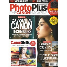 PHOTO PLUS THE CANON MAGAZINE, MARCH, 2020 ISSUE, 162 ( FREE VIDEO DISC ) ( PLEASE NOTE: ALL THESE MAGAZINES ARE PET & SMOKE FREE MAGAZINES. NO ADDRESS LABEL. FRESH FROM NEWSSTAND) (SINGLE ISSUE MAGAZINE)