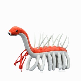 Tiny Heart Simulation Weird Worm Plush Toy, 16.92inch Soft Realistic Weird Worm Stuffed Animal Plush Toy for Kids Boys and Girls Gifts, Home Decoration