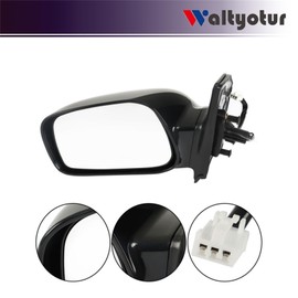 waltyotur Left Rearview Mirror Power Paintable Replacement for TO1320178 Replacement for Corolla 2003-2008