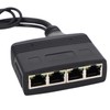 Gigabit Ethernet Splitter 1 in 4 Out 1000Mbps RJ45 Cable
