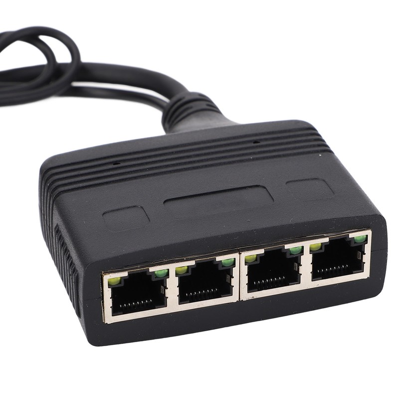 Gigabit Ethernet Splitter 1 in 4 Out 1000Mbps RJ45 Cable