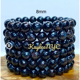 Crystal Wholesale Lot 6 Pcs Astrophyllite Arfvedsonite 8mm 7.5” Crystal Stretch Bracelet