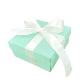 Small Square Turquoise Candy Box Blue Wedding Favors Teal Gift Boxes with Lids and Silk Ribbon for Wedding Baby Bridal Showers Birthday Party Supply, 12pc (Aqua Blue)