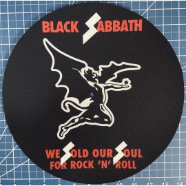 Universal Black Sabbath Turntable Slipmat For Vinyl Records Fits 12" Player DJ Slip Mats