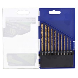 Takagi EARTH MAN Titanium Coated Ironwork Drill, Hex Shaft, Set of 10