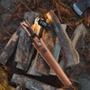 OMUKY Fireplace Tongs Log Claw Tongs with Faux Leather Handle