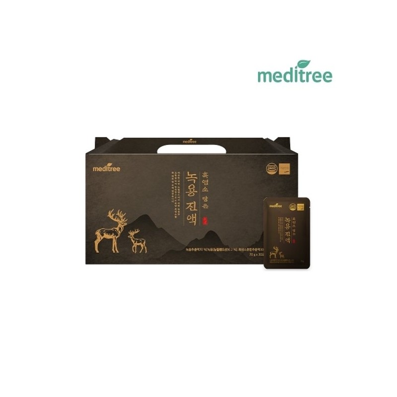 MediTree 메디트리 흑염소 담은 생 녹용진액 1박스(30포) Meditree Black Goat