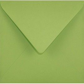 Netuno Pack of 25 Square Envelopes Light Green 153 x 153 mm 115 g Sirio Colour Lime Square Envelopes Coloured for Wedding Birthday Christening Christmas Thank You Cards Envelopes Invitations