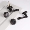 Probrico Exterior Door Lock Set Bronze Front Door Handle Lock
